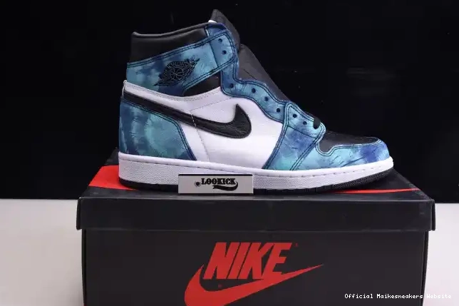 Official Maikesneakers Tie-Dye 1 Air OG CD0461-100 High Jordan 0615